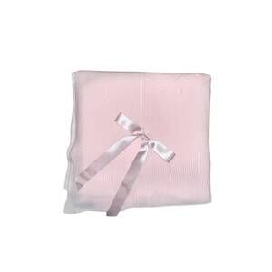 NEW JULIANA baby textured detail blanket in light pink